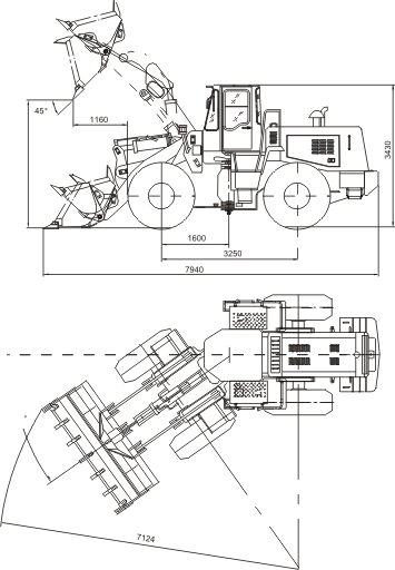 Габариты SL50W-2